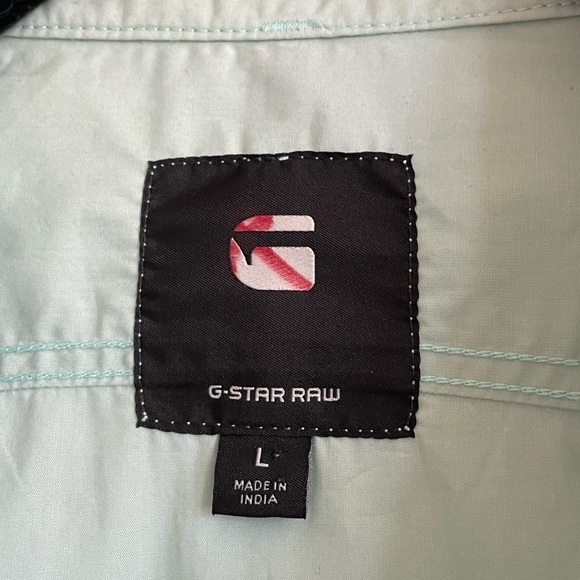 G-Star Raw Type C Straight Long Shirt, Short Sleeve, Fresh Cote, Size L - Picture 5 of 8
